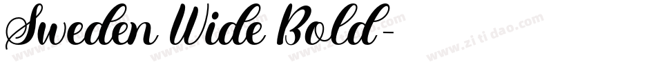 Sweden Wide Bold字体转换